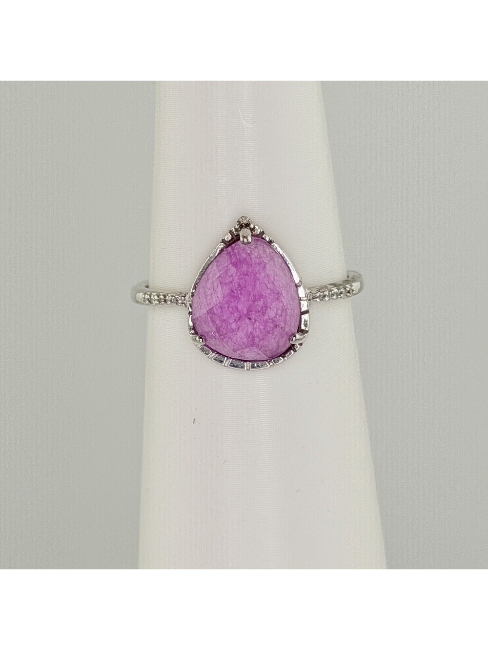 Bomb Party Ring Sz 9 RBP3438 "She's A Dreamer" RETRO Genuine Lavender Quartz